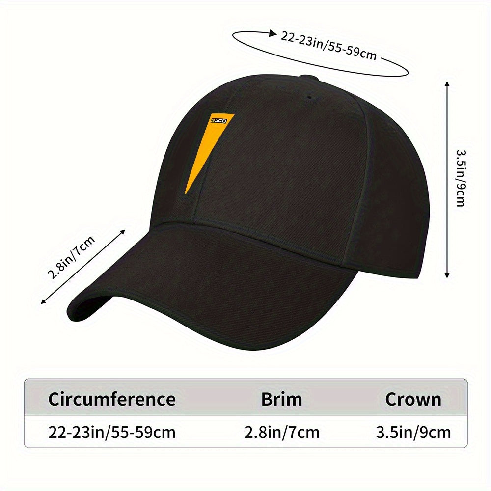 Adjustable Black & Yellow Safety Cap - Lightweight Durable Polyester, Breathable Work Hat with OSHA Compliance for Construction, Engineering, Industrial Jobs - Includes Adjustable Strap & Logo Patch, Construction Safety Gear, Highvisibility Design, Comfo