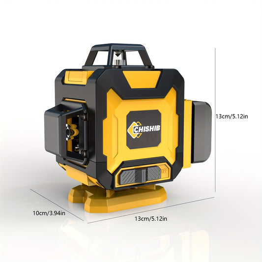 16-Line Laser Level, 4*360° Automatic Line Alignment, Touch Panel Control & Brightness Adjustment Remote, High-Precision Measuring Instrument for Home Renovation and Engineering Projects, Laser Measurement Tool And Level, Laser Measuring Tape, Constructi